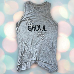 Howl-O-Scream Women’s Halloween “Hey Ghoul Hey” Tank Top Shirt Size XL